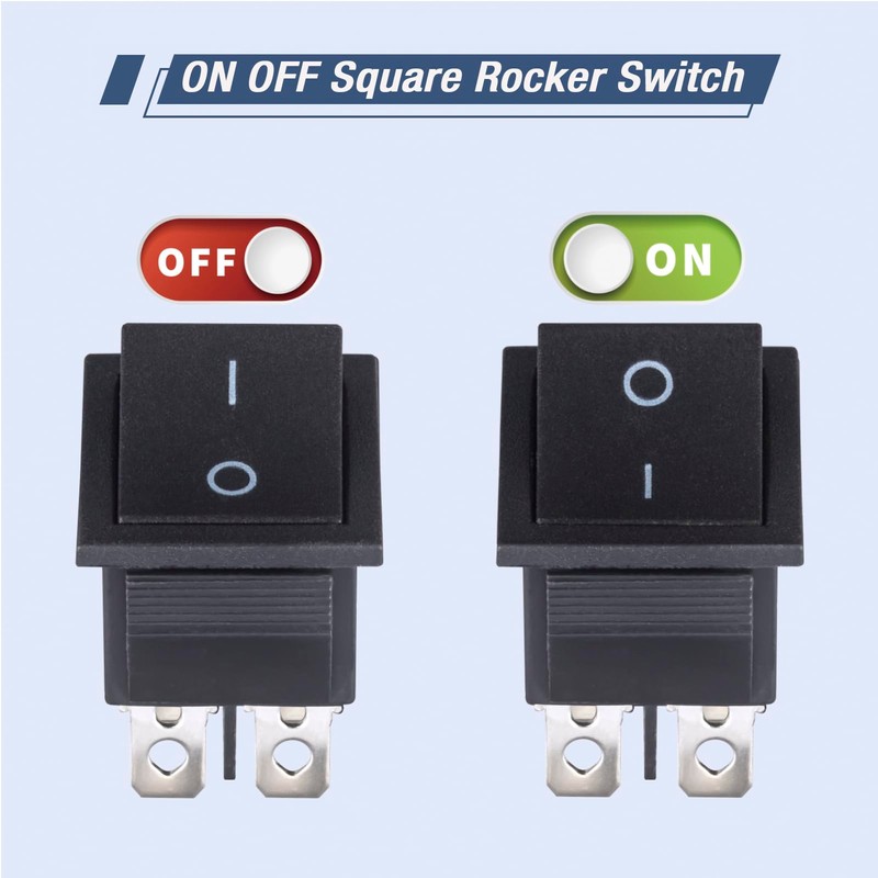VEXUNGA Rocker Switch 6-Pin On/Off Rocker Switch 2 Positions 16A