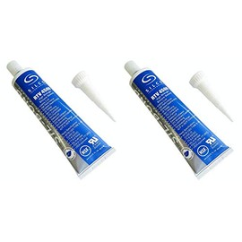 Silicone RTV 4500 Sellador de silicona de alta resistencia seguro para contacto con alimentos, transparente (2.8 onzas líquidas), paquete de 2