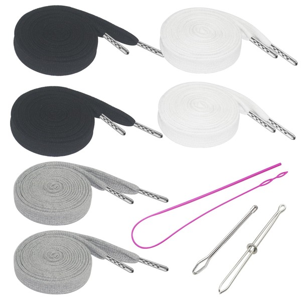 6 Pieces 66 Inch Extra Long Flat Hoodie Drawstrings 15mm