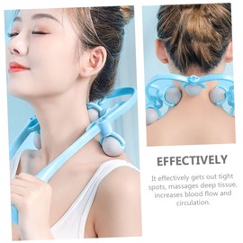 ORFOFE Handheld Neck Massager Roller Cervical Massager for Relief and Alleviation Ergonomic Design for Home Use present for Family and Friends