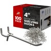 Online Best Service 100 Pack PEG Board Pegboard Shelving Hooks
