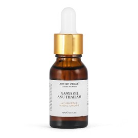 Nasya Oil - Anu Thailam 15 ml - Traditional Ayurvedic Oil for Nasya Rituals, Natural Care According to Ayurvedic Principles, Ayurvedic Oil Blend for Wellbeing