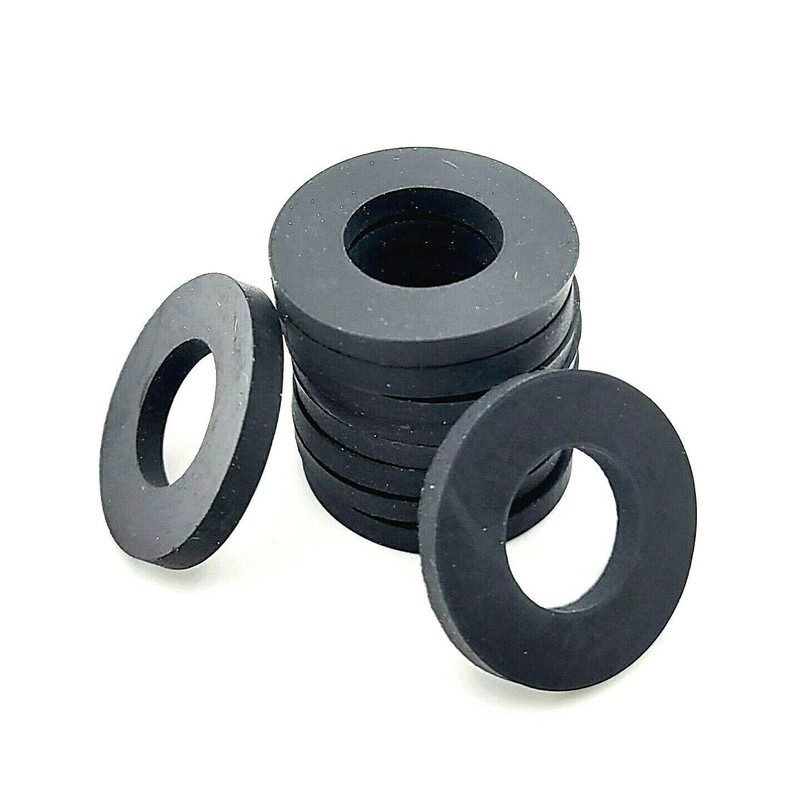 1/2" ID Rubber Washers 1" OD Spacers 1/8" Thick Gasket