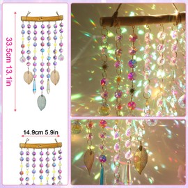 YeahBoom Suncatcher Crystal Window, Crystal Pendant Decoration, Hanging Window Decoration, Crystal Suncatcher, Rainbow Suncatcher Crystal, Rainbow Crystal Pendant, Home Garden Decoration