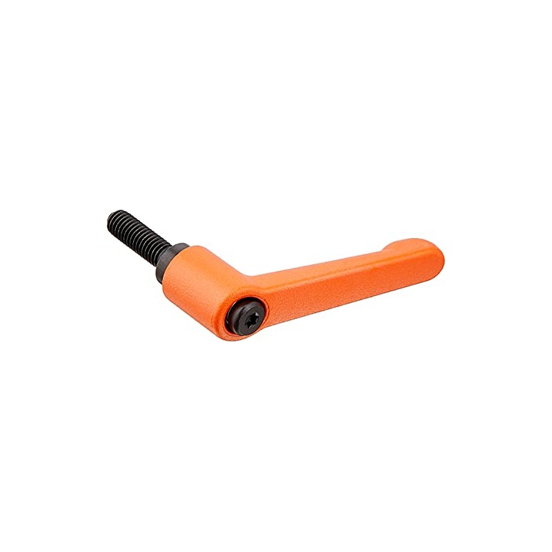 NBK Machine Element Parts Clamp Lever (Male Thread) LDM-6-20-OR (Orange)
