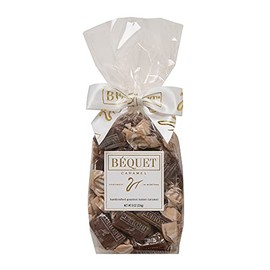 Béquet Caramel - Salted Mocha Gourmet Candy - Coffee Candy Individually Wrapped - Gourmet Sea Salt Caramel - Made in Montana - Kosher (Star D) and Gluten Free - 8oz Gift Bag