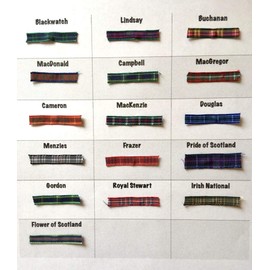 Plaid Tartan Infinity Knot Charm Necklace Handmade in Scotland