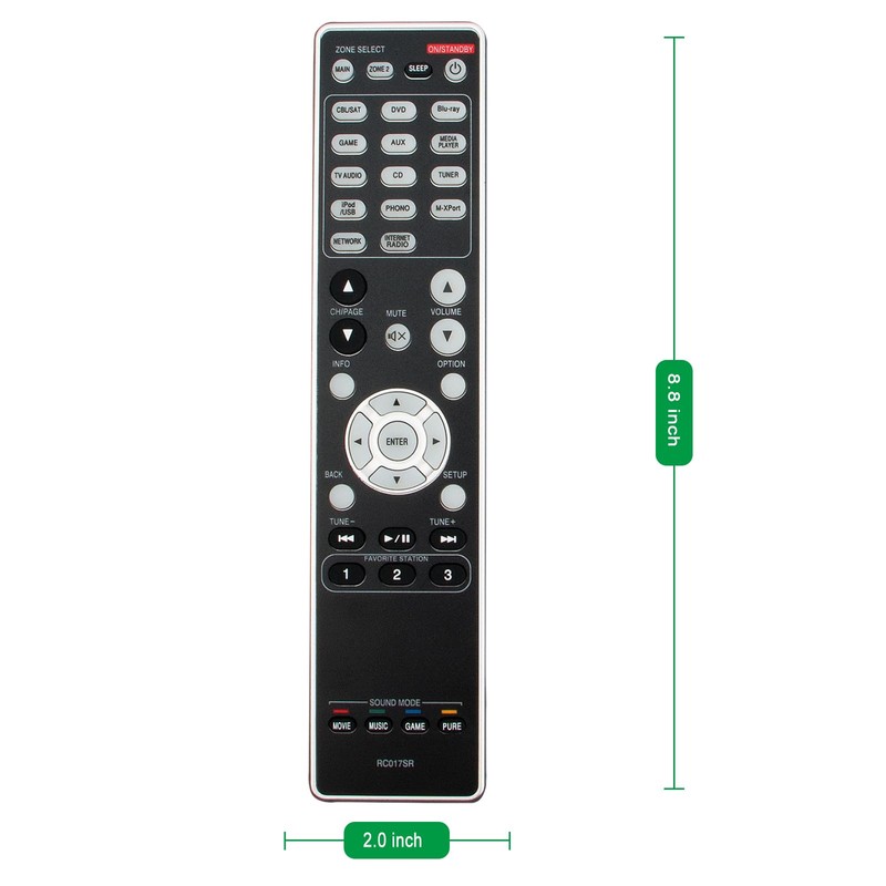 RC017SR Replace Audio Video Remote Control Compatible with Marantz SR6007,