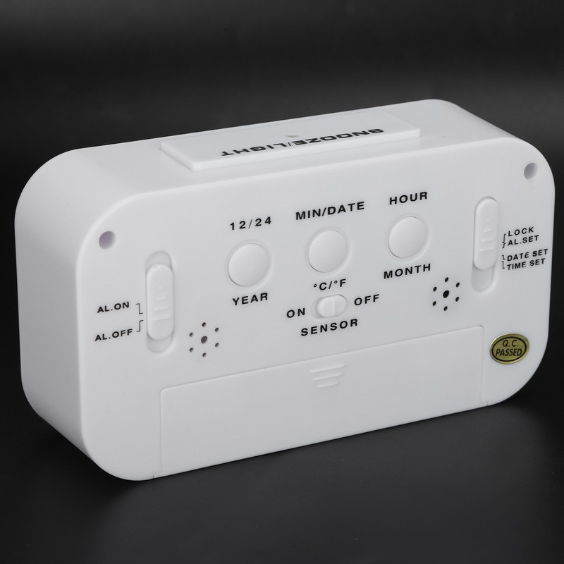 LCD Electronic Clock Large Screen Mute Smart Time Temperature Display