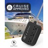 Power Bar with USB - Cruise Ship Essentials, Mountable Flat