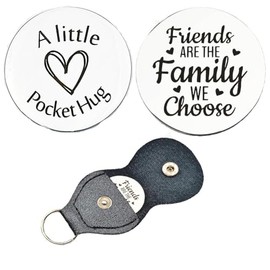 Best Friends Pocket Hug Token Gifts for Women Girls Friendship BFF Christmas Birthday Bestie Friends Are the Family We Choose Hug Tokens Keepsake