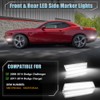 VANKUB 4 PCS LED Side Marker Lights for Dodge Challenger