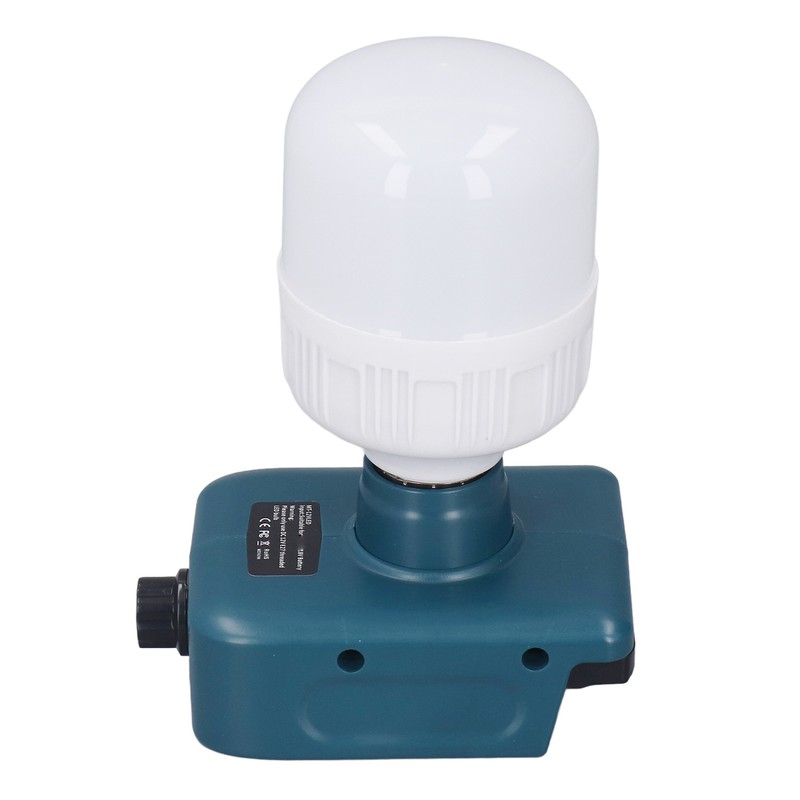 Battery Powered Work Light Bulb E27 Adjustable Brightness LED Bulb