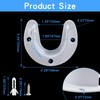 BokWin 2 Pcs Rod Socket Holder 32mm/1.25 Inch Closet Rod