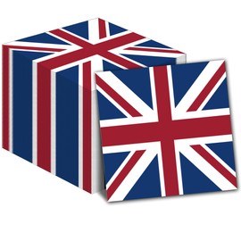 40Pcs British Party Napkins British National Day Theme Party Paper Napkins Disposable Party Napkins Set England Flag Paper Luncheon Napkins British Theme Party Supplies