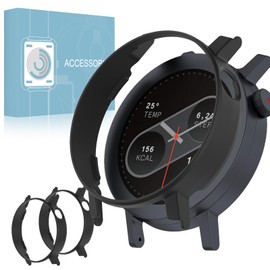 [Set of 2] For CMF by Nothing Watch Pro 2 Case, CMF Watch Pro 3, Smart Watch, Slim Case, Protective Cover, PC Material, Sides, Shockproof, Shock Absorption, No Covering LCD Parts, Easy to Install