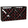 FDHUIJIA Wine Racks countertop Solid Wood Stackable Storage Rustic Retro