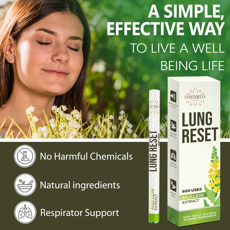Lung Detox Mullein Diffuser Pen | Natural Mullein Leaf |