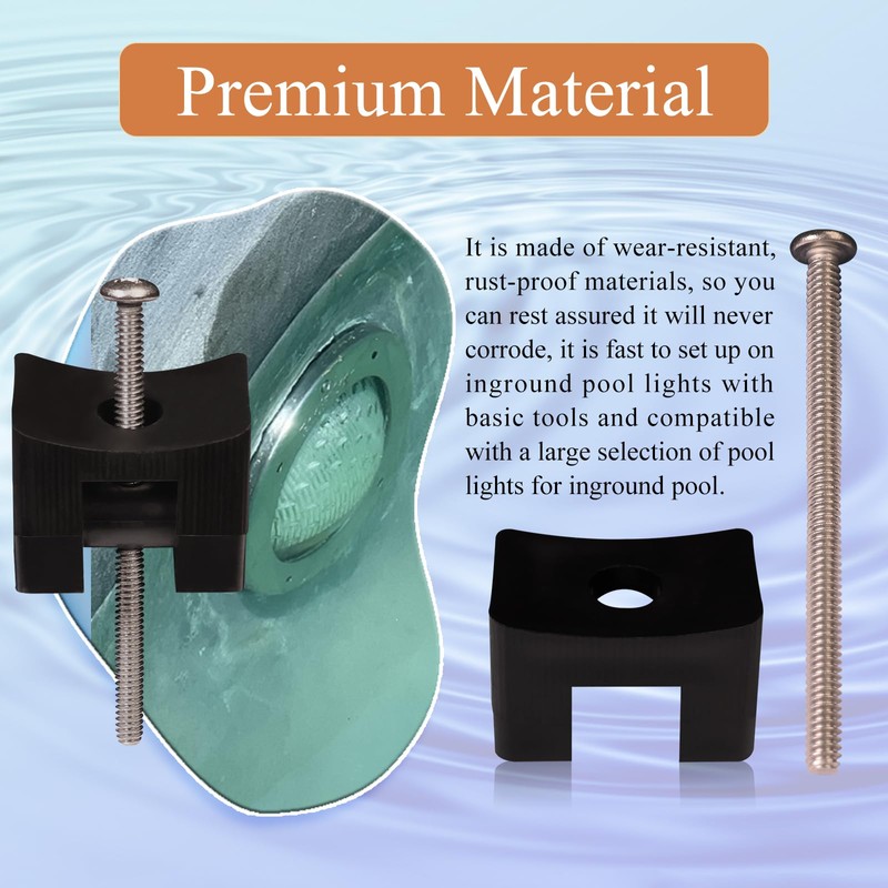 3Pcs Pool Light Wedge #132, Fix Broken Niche, Fits Pool