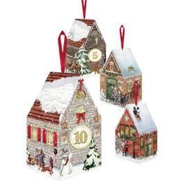 Alison Gardner Advent Calendar Christmas House Hanging Decorations