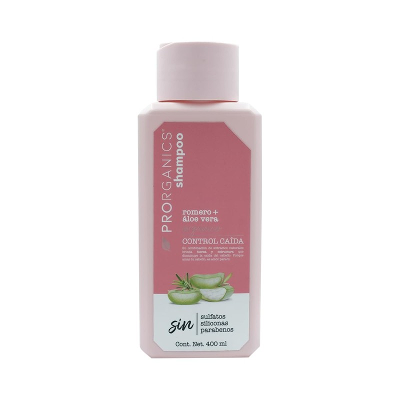 Prorganics SHAMPOO PRORGANICS CONTROL CAIDA ROMERO Y ALOE VERA 400