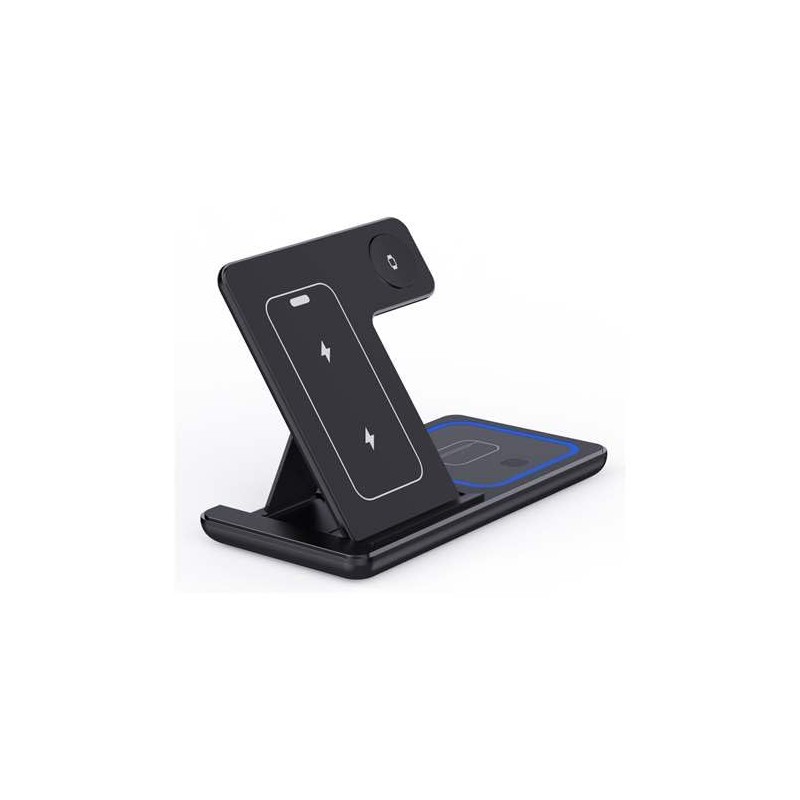 LAZOS Wireless Charger Foldable 3 in 1 Black