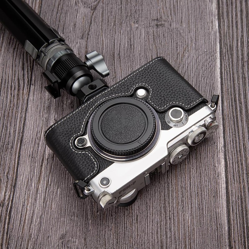 Handmade cowhide bag cover body case for OLYMPUS PEN-F M43,