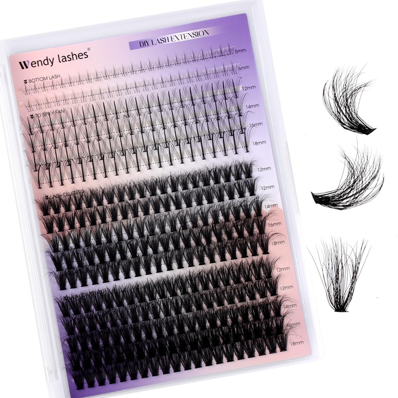 Lash Clusters With Bottom Lashes 40/50D C/D Curl 12-18mm Multi-types