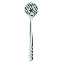 Cepillo Baño Silicona Mango Largo Corporal Doble Cara Masaje Espalda Pulgadas Gancho Gratis Gris