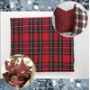 Red Christmas Plaid 4.5oz Shirting Flannel Fabric for Festive Family