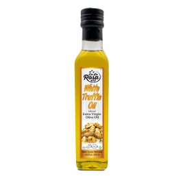 De La Rosa White Truffle Oil, First Cold Pressed, Vegan, Kosher, Non-GMO & Gluten Free, Drizzle Over Pastas, Pizza, Risotto, Soup & More, Truffle Oil 8.45 Oz (Pack of 1)