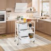 Giantex Kitchen Island Cart on Wheels with Storage, Bar Serving