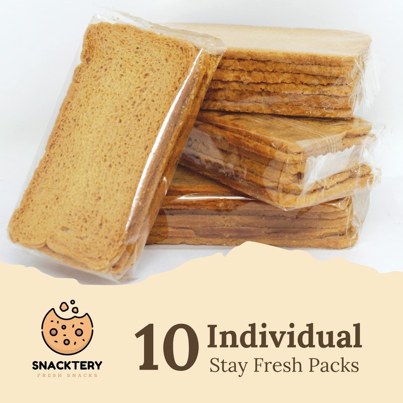 Snacktery Spelt Melba Toast Crackers - Wholesome Thin and Crispy