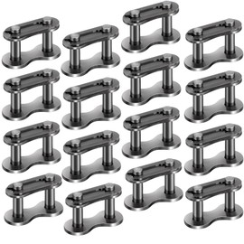 Mxxipp 16pcs #41 Roller Chain Connecting Links, Heavy Duty Master Link, Manganese Steel Connector Links for Bikes Motorcycles Industrial Machinery- Black