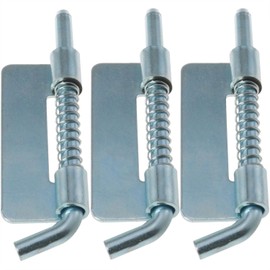 DGZZI 3PCS Spring Loaded Door Pins Door Bolt 2.8inch Spring Loaded Iron Door Bolt Household Filing Cabinet Door Latch for Welded Metal Door Shed Door Rear Fascia Trailer Lorry Container