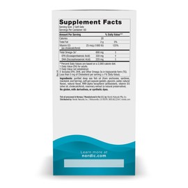 Nordic Naturals Omega-3D, Lemon Flavor - 120 Soft Gels - 690 mg Omega-3 + 1000 IU Vitamin D3 - Fish Oil - EPA & DHA - Immune Support, Brain & Heart Health, Healthy Bones - Non-GMO - 60 Servings