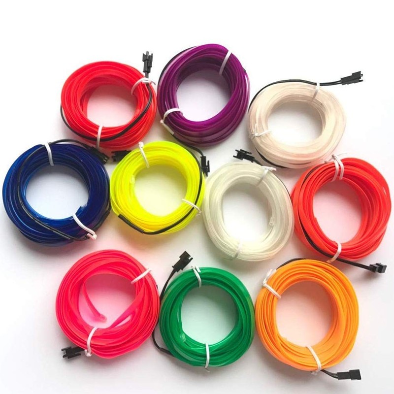 ABALDI El Wire 5M/16FT 12V Neon El Lights Rope Neon