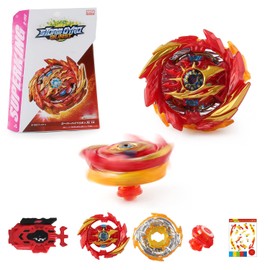Bey Burst Turbo Blade Set, Metal Fusion Fight Spinning Top, 4D Metal Fusion Spinning Top with Starter, Bey Metal Fusion Blade with Launcher, Toy Gift Sets for Children, Teenagers, Children from 6