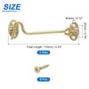 sourcing map 2Pcs 4" Hook and Eye Latch, Barn Door