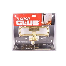 Door Club 3-Piece Set Brass Key Locks with Bright Brass Finish