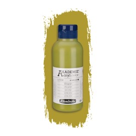 Schmincke - Akademie Acrylic Colour, Olive Green, 250 ml, 23558027, Fine Artist Acrylic Paint, Brilliant, Highly Lightfast and Cadmium-Free, for Acrylic Painting, Mixed Media