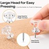 Optomni Giant Push Pins 60 PCS, 1 Inch Large Clear