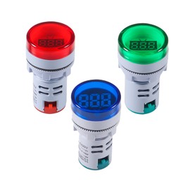 DIANN 3pcs AC Voltage Display AC 60-500V Digital Voltmeter LED Display Voltage Meter Monitor 110V 220V Detetor Red Green Yellow