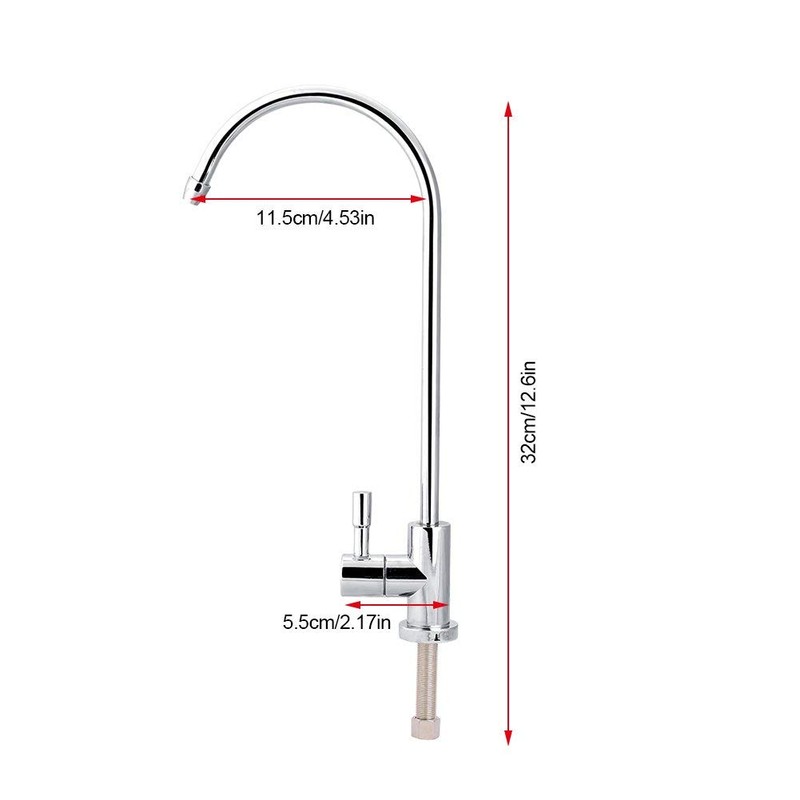Kitchen Tap Stainless Steel 360 Degree Rotatable Tap Chrome Reverse