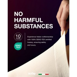 sofsy All-Day Comfort Soft Cream Tights – Italian 40 Den Opaque Pantyhose for Women | Faries Costume & Formal Dress | High-Waist, Reinforced Toes - Small