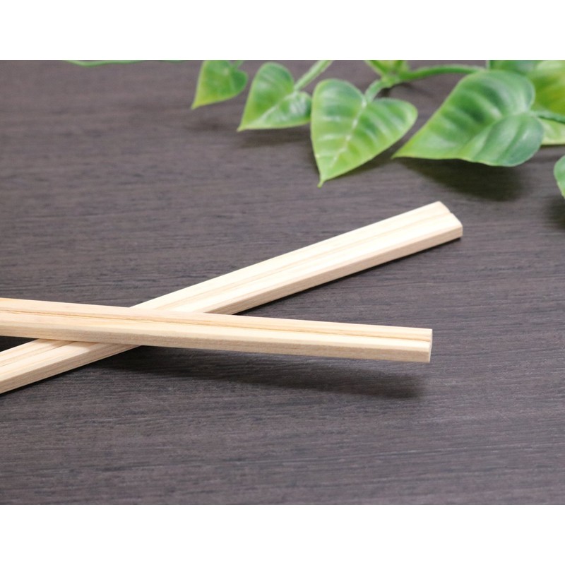 吉井 商事 "Commercial" 割ri箸 桧 元禄 Orange Chopsticks Bag 3-Pack,