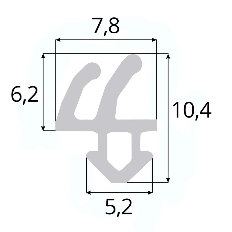 DQ-PP Window Seal, Black, 20 Metres, S-1388 Rehau, PVC Window,