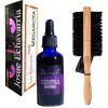 Kit Acondicionador De Barba Y Bigote Y Cepillo Doble Madera
