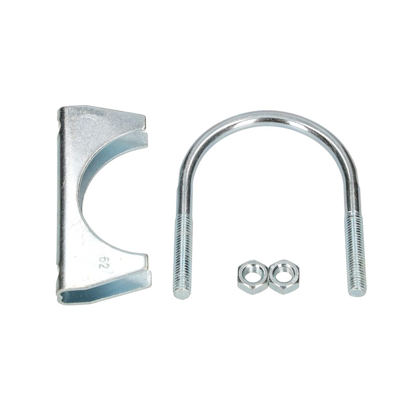 KOTARBAU® Set of 2 U-bolt bracket clamps, 62 mm, exhaust
