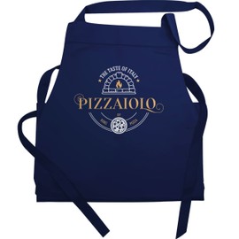 Shirtracer - Apron Gift - Pizzaiolo Pizza Baker I King of Pizza I Cooking Apron Pizza Baker, 3 Navy Blue